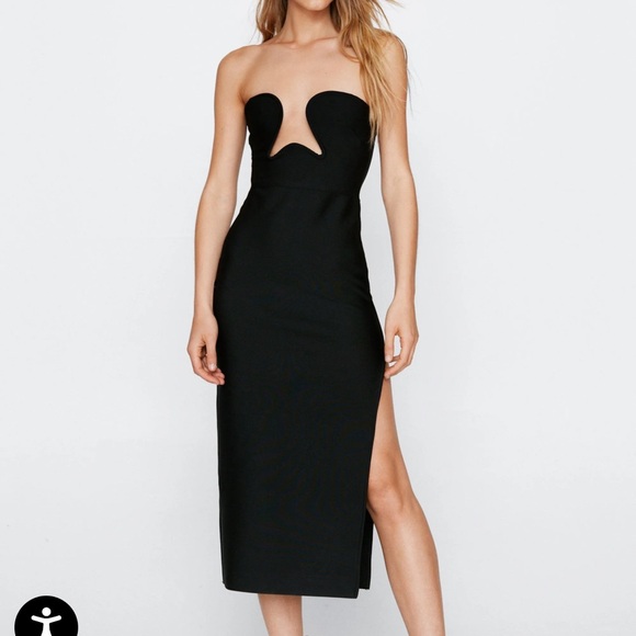 NASTYGAL - Premium Bandage Cut Out Midi Dress - NEW WITH TAGS - Picture 1 of 5